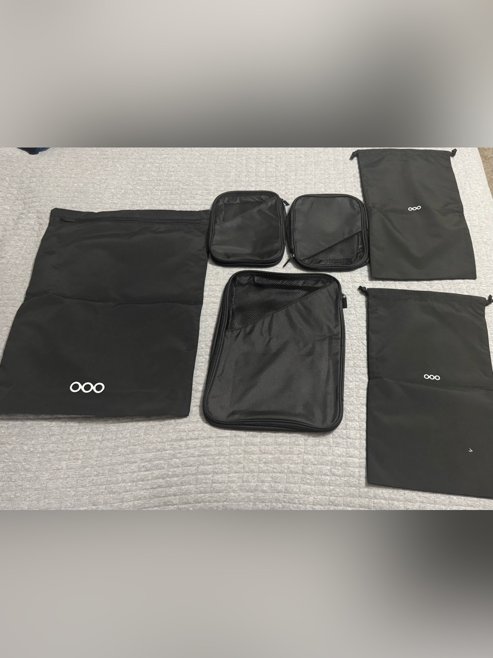 6 Piece Travel Bag Set Black